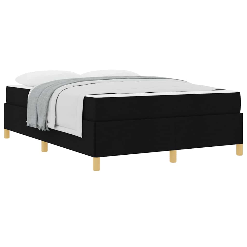 Letto a molle Nero e Bianco e Nero 140 x 200 cm Tessuto - homemem39