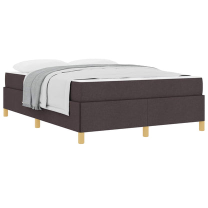 Struttura del letto Marrone Scuro 140 x 200 cm Tessuto | homemem39