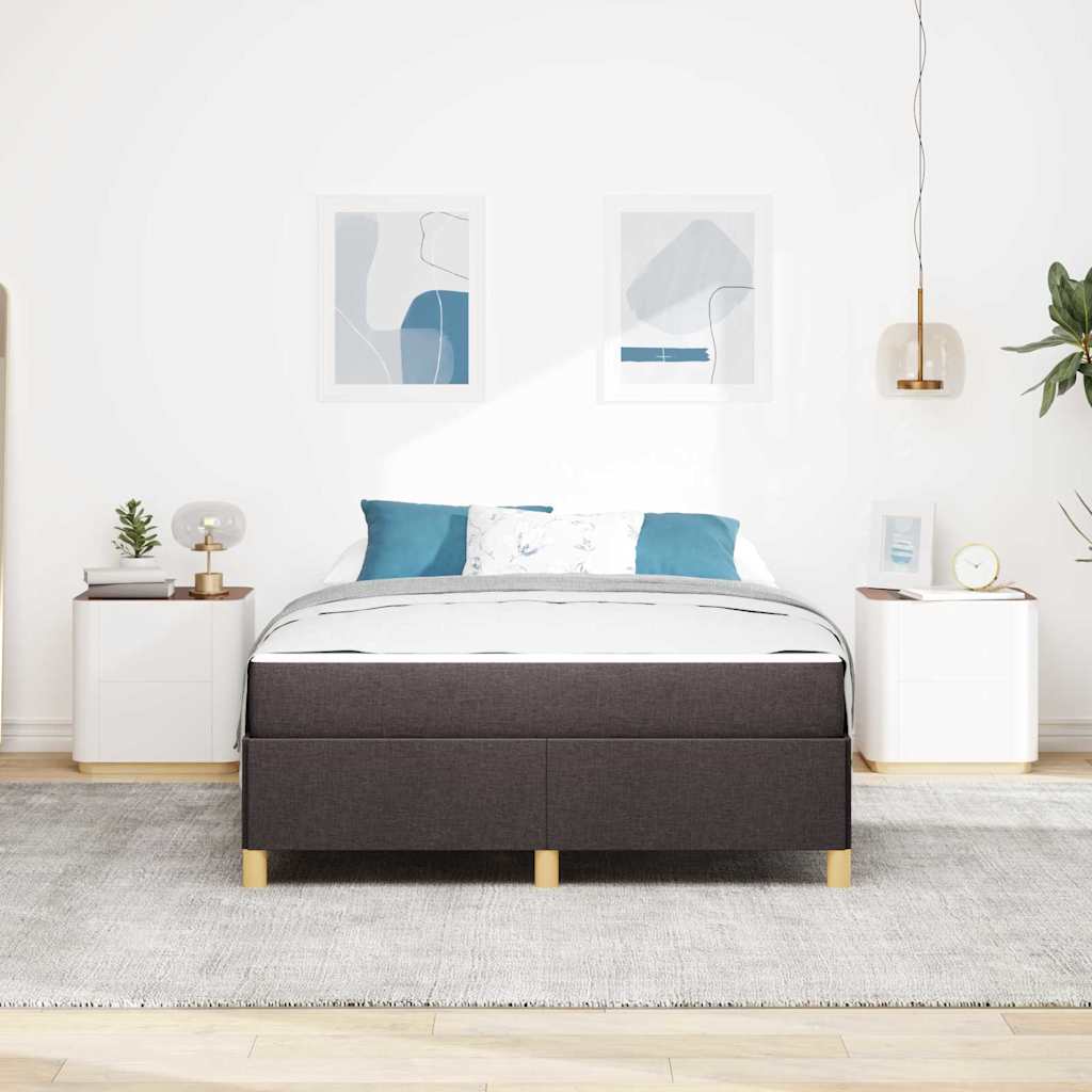 Struttura del letto Marrone Scuro 160 x 200 cm Tessuto | homemem39