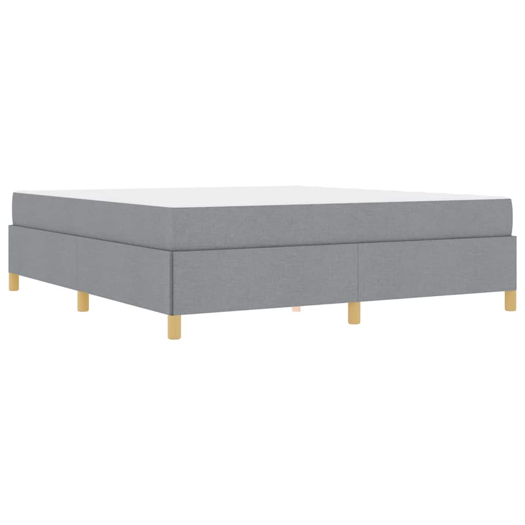 Letto a molle Grigio chiaro e Bianco 180 x 200 cm Tessuto - homemem39