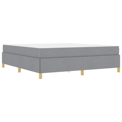 Letto a molle Grigio chiaro e Bianco 180 x 200 cm Tessuto - homemem39