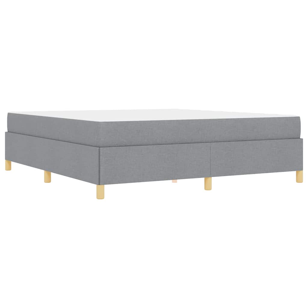 Letto a molle Grigio chiaro e Bianco 180 x 200 cm Tessuto - homemem39