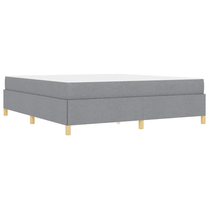 Letto a molle Grigio chiaro e Bianco 180 x 200 cm Tessuto - homemem39