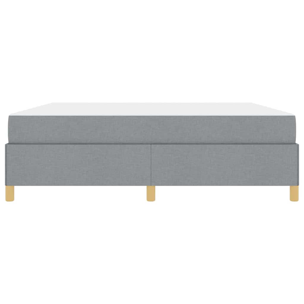 Letto a molle Grigio chiaro e Bianco 180 x 200 cm Tessuto - homemem39