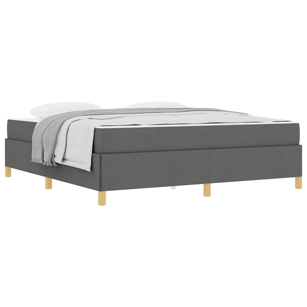 Letto a molle Grigio scuro e bianco e grigio scuro 180 x 200 cm - homemem39