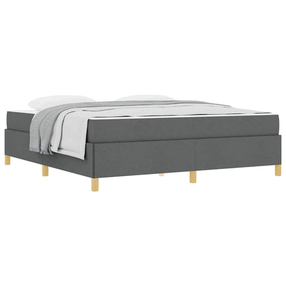 Letto a molle Grigio scuro e bianco e grigio scuro 180 x 200 cm - homemem39