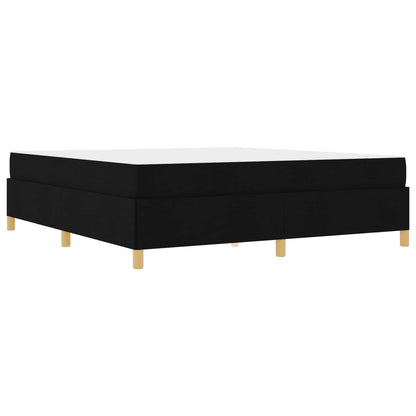 Struttura del letto con materasso Nero 180 x 200 cm Tessuto | homemem39