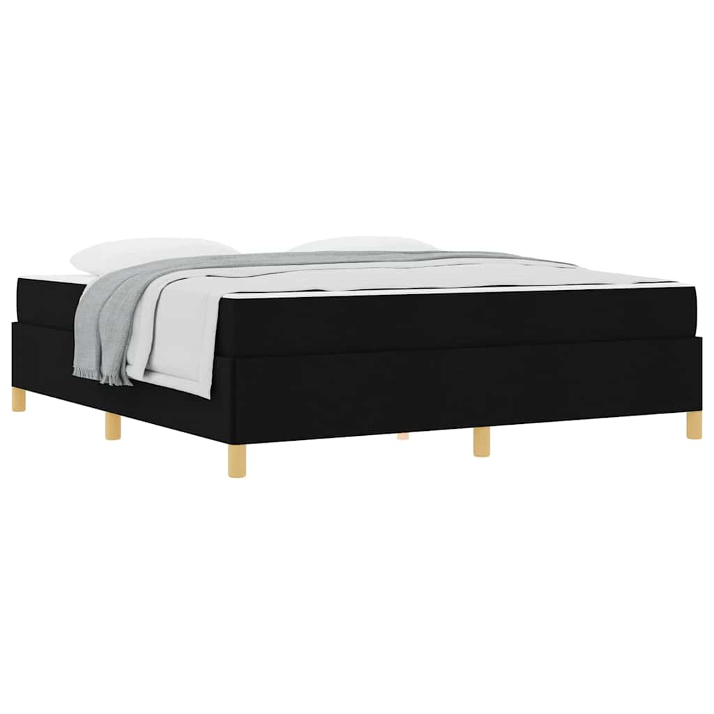 Letto a molle Nero e Bianco e Nero 180 x 200 cm Tessuto - homemem39
