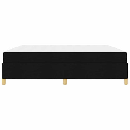 Letto a molle Nero e Bianco e Nero 200 x 200 cm Tessuto