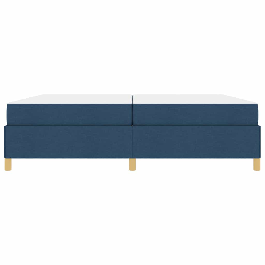 Struttura del letto con materasso Blu 200 x 200 cm Tessuto | homemem39