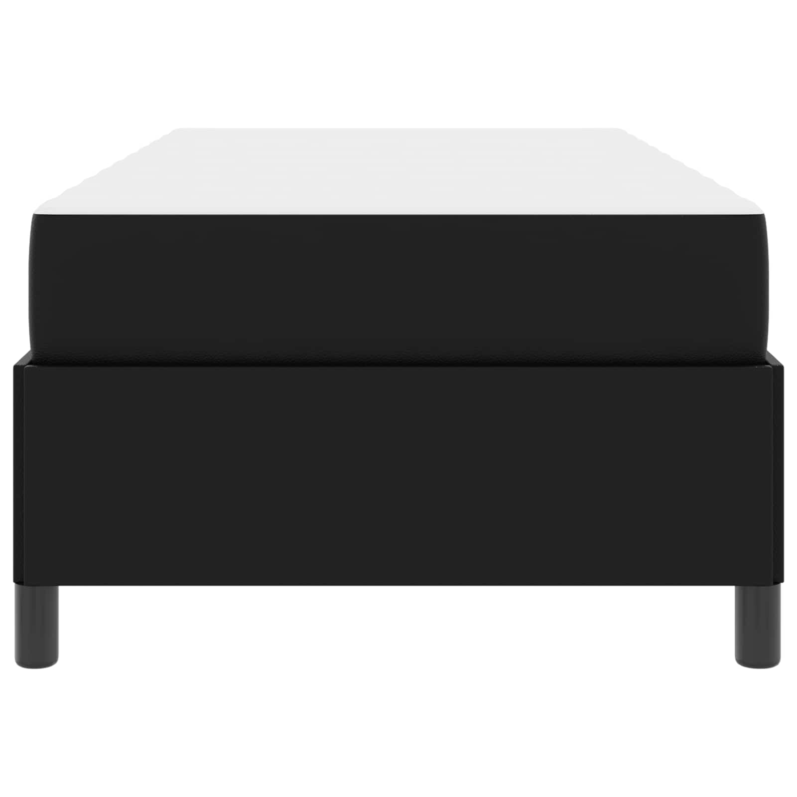 Struttura del letto con materasso Nero 90 x 190 cm Tessuto | homemem39