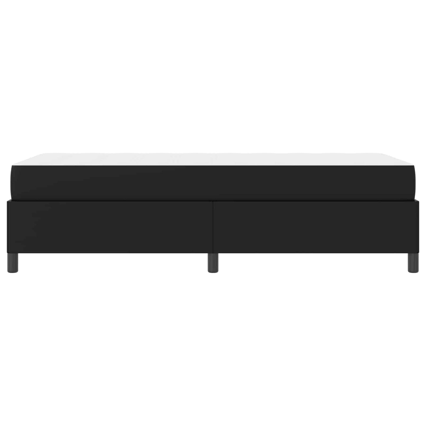 Struttura del letto con materasso Nero 90 x 190 cm Tessuto | homemem39