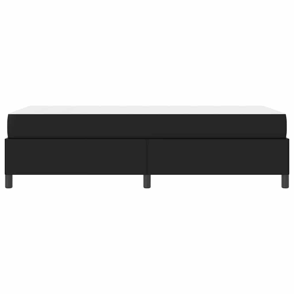 Struttura letto con materasso Nero 100 x 200 cm Pelle sintetica