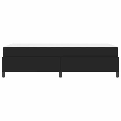 Struttura letto con materasso Nero 100 x 200 cm Pelle sintetica