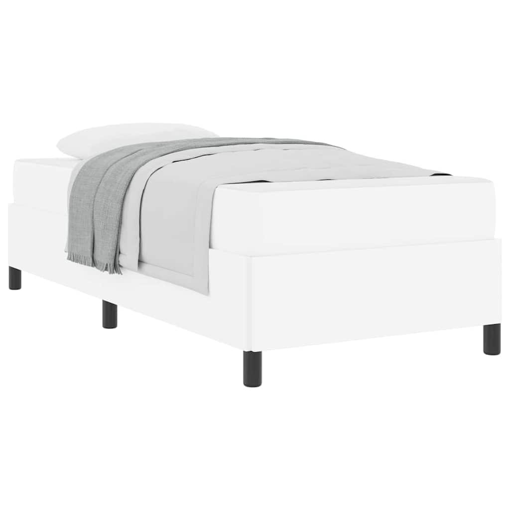 Struttura letto con materasso con materasso Bianco 100 x 200 cm - homemem39
