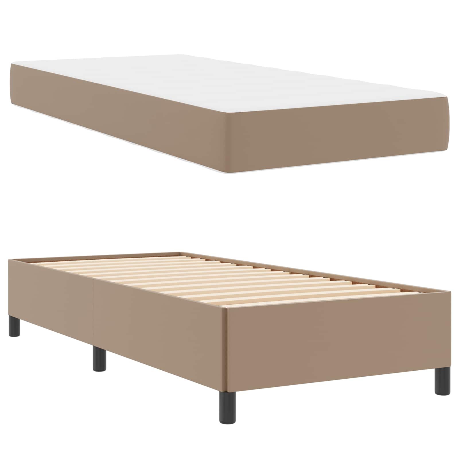 Struttura del letto Cappuccino 100 x 200 cm Tessuto | homemem39