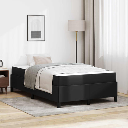 Struttura del letto con materasso Nero 120 x 190 cm Tessuto | homemem39