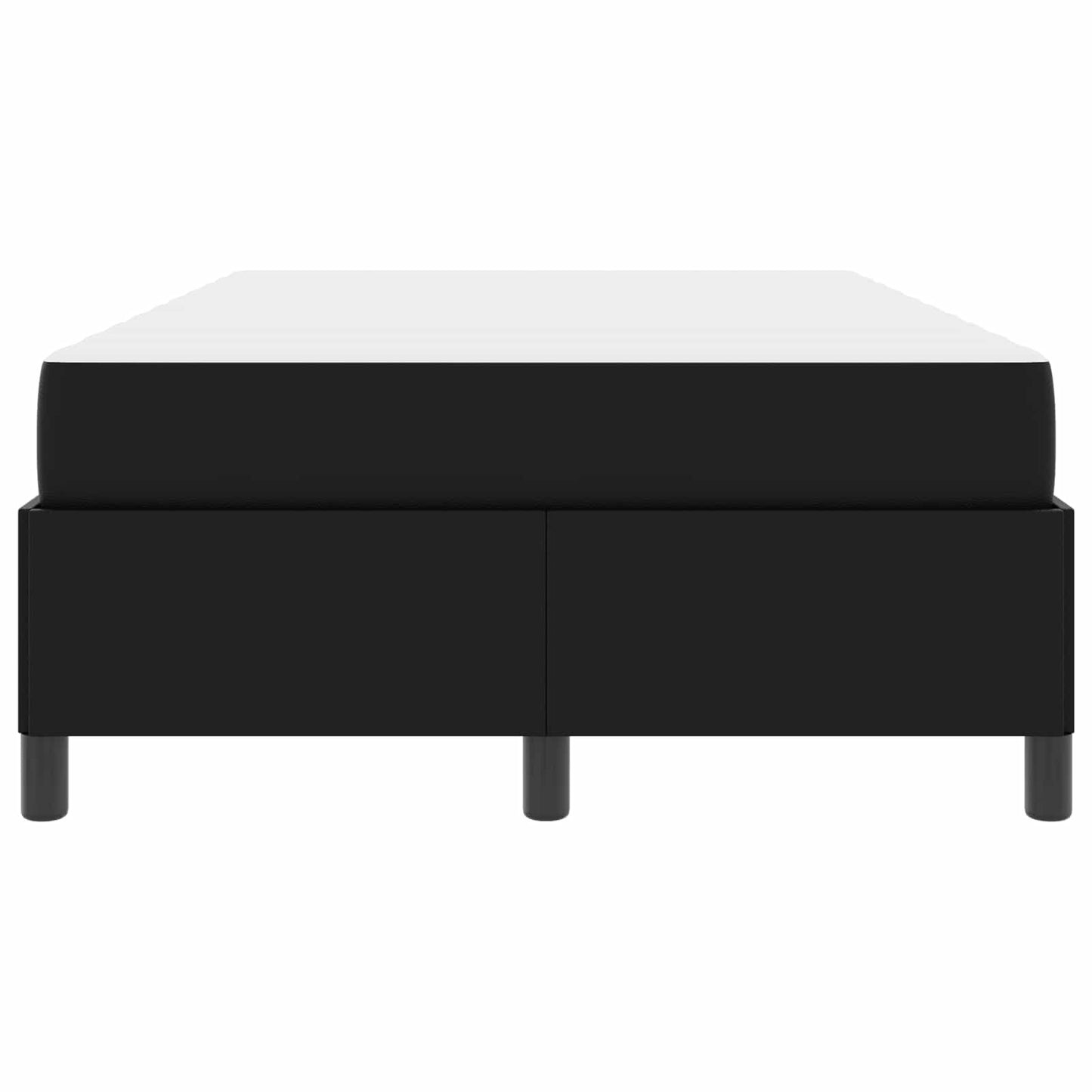 Struttura del letto con materasso Nero 120 x 190 cm Tessuto