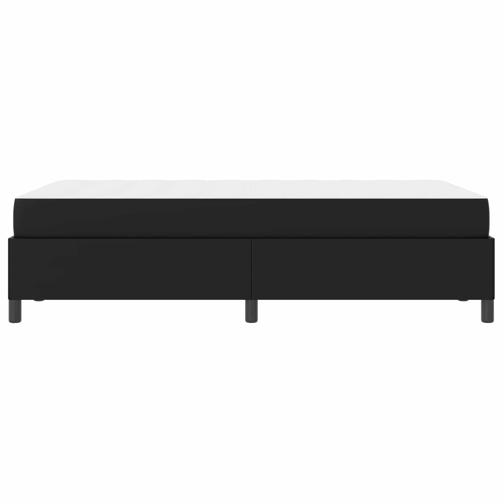 Struttura del letto con materasso Nero 120 x 190 cm Tessuto | homemem39