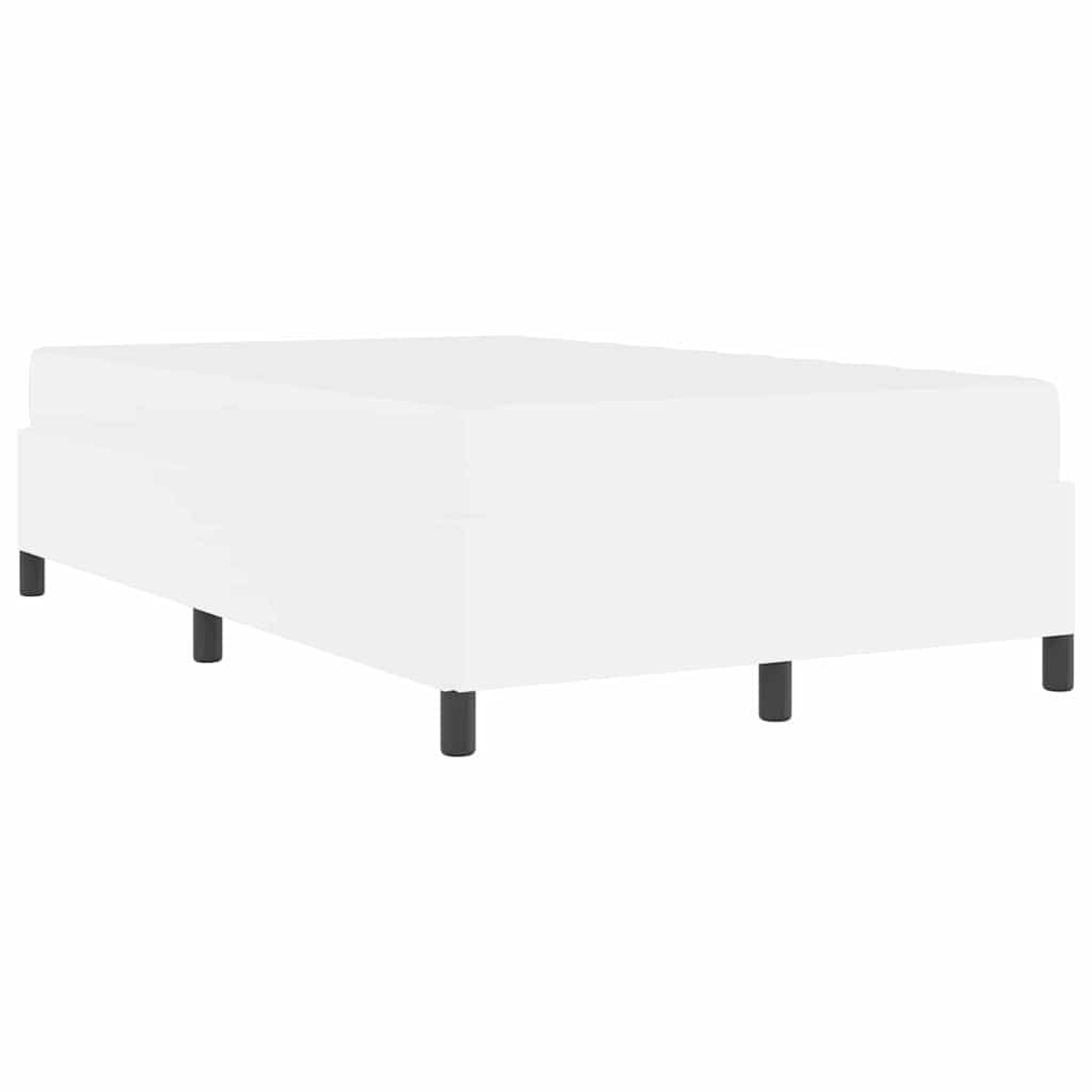 Struttura del letto con materasso Bianco 120 x 190 cm Tessuto | homemem39