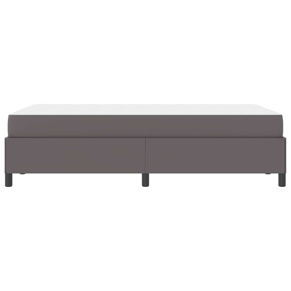 Struttura del letto con materasso Grigio 120 x 190 cm Tessuto | homemem39