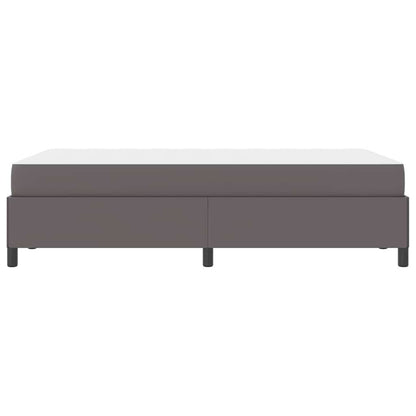 Struttura del letto con materasso Grigio 120 x 190 cm Tessuto | homemem39