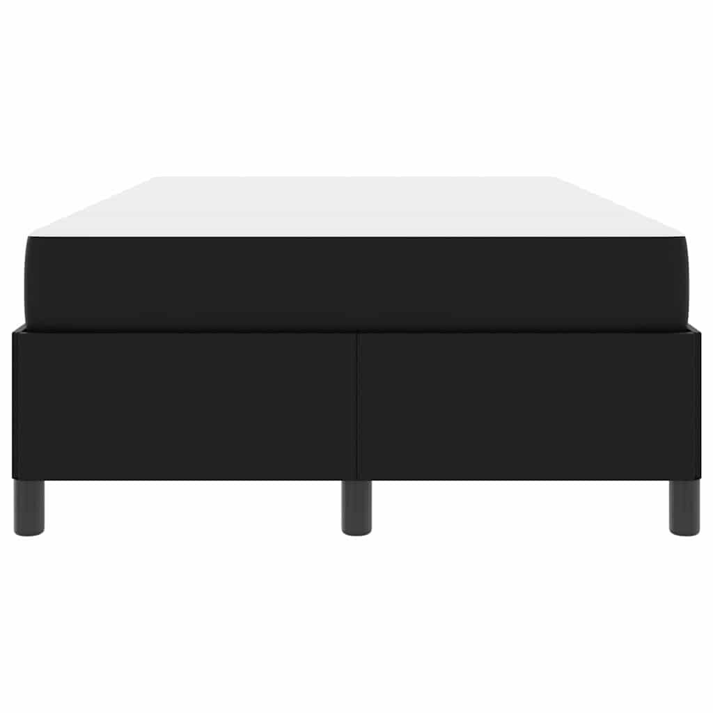 Struttura letto con materasso Nero 120 x 200 cm Pelle sintetica