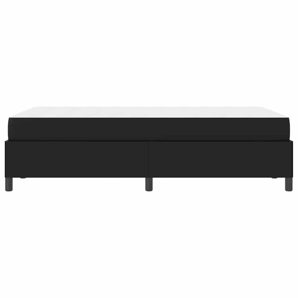 Struttura letto con materasso Nero 120 x 200 cm Pelle sintetica
