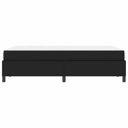 Struttura letto con materasso Nero 120 x 200 cm Pelle sintetica