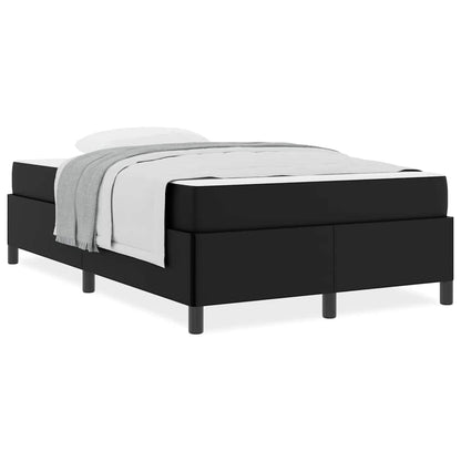 Struttura letto con materasso Nero 120 x 200 cm Pelle sintetica