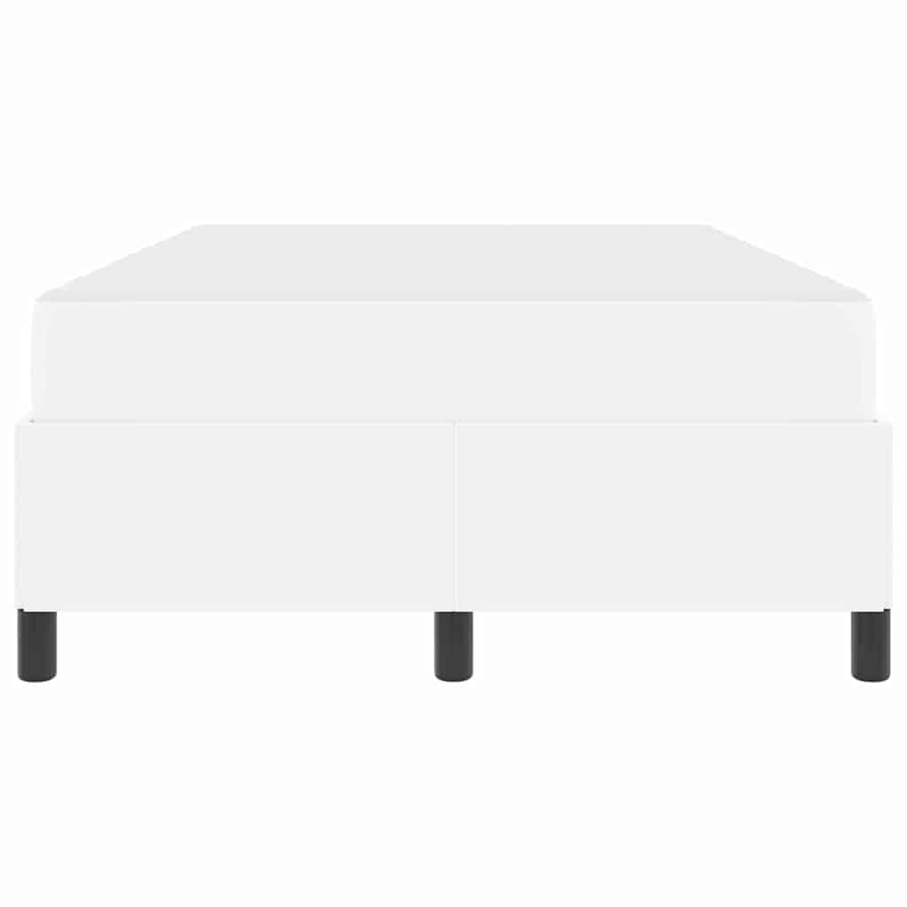 Struttura del letto con materasso Bianco 120 x 200 cm Tessuto | homemem39