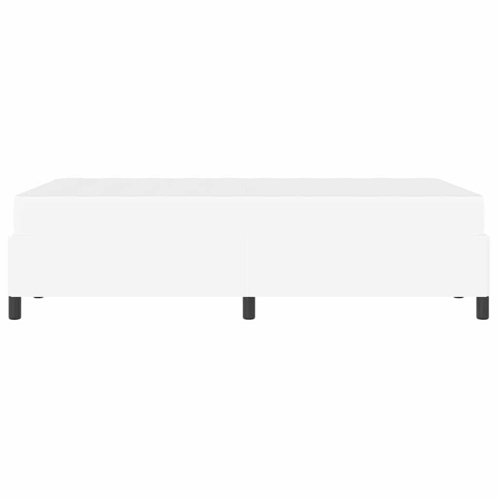 Struttura del letto con materasso Bianco 120 x 200 cm Tessuto | homemem39