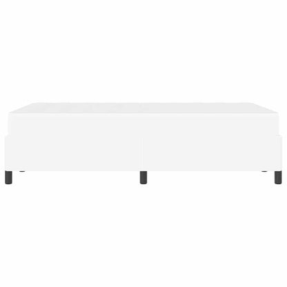 Struttura del letto con materasso Bianco 120 x 200 cm Tessuto | homemem39