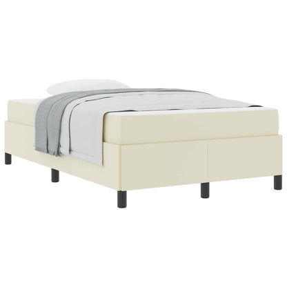 Struttura del letto con materasso Crema 120 x 200 cm Tessuto | homemem39