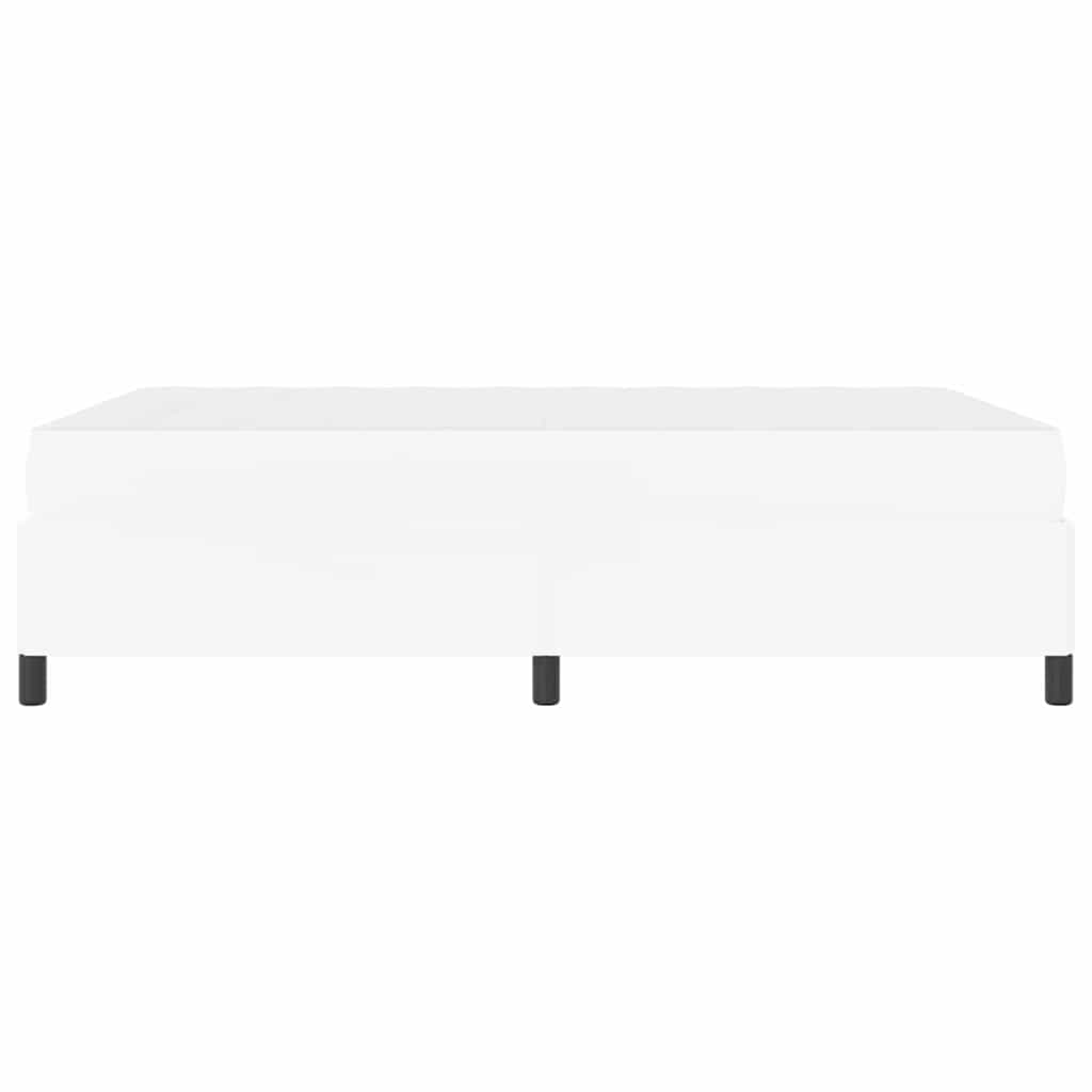 Struttura del letto con materasso Bianco 140 x 190 cm Tessuto