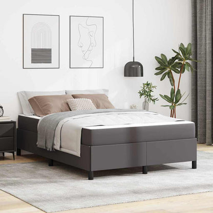 Struttura letto con materasso con materasso Grigio 140 x 190 cm