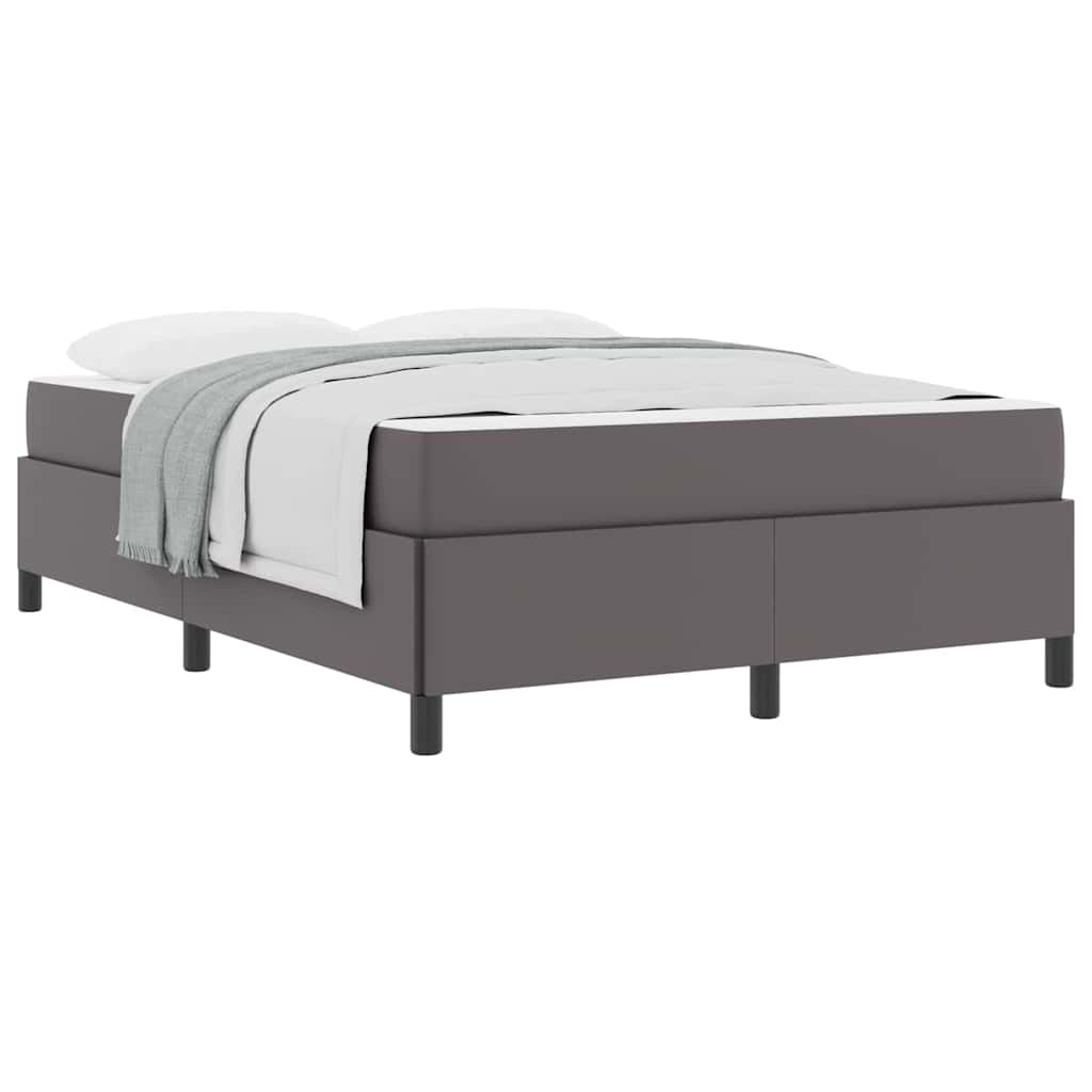 Struttura letto con materasso con materasso Grigio 140 x 190 cm - homemem39