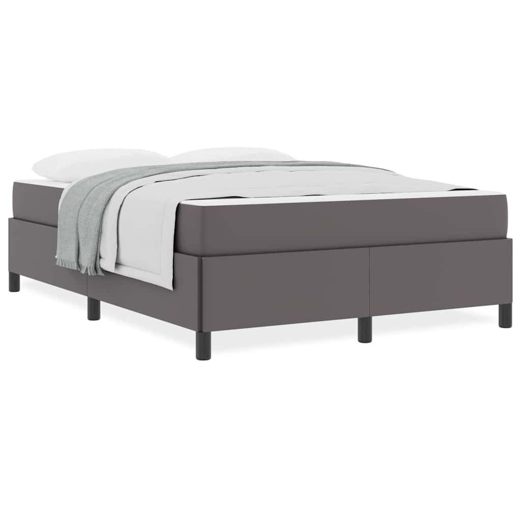 Struttura letto con materasso con materasso Grigio 140 x 190 cm