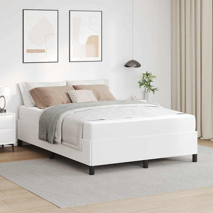Struttura letto con materasso con materasso Bianco 140 x 200 cm - homemem39