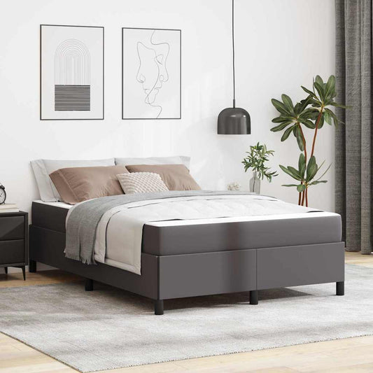 Struttura del letto con materasso Grigio 160 x 200 cm Tessuto | homemem39