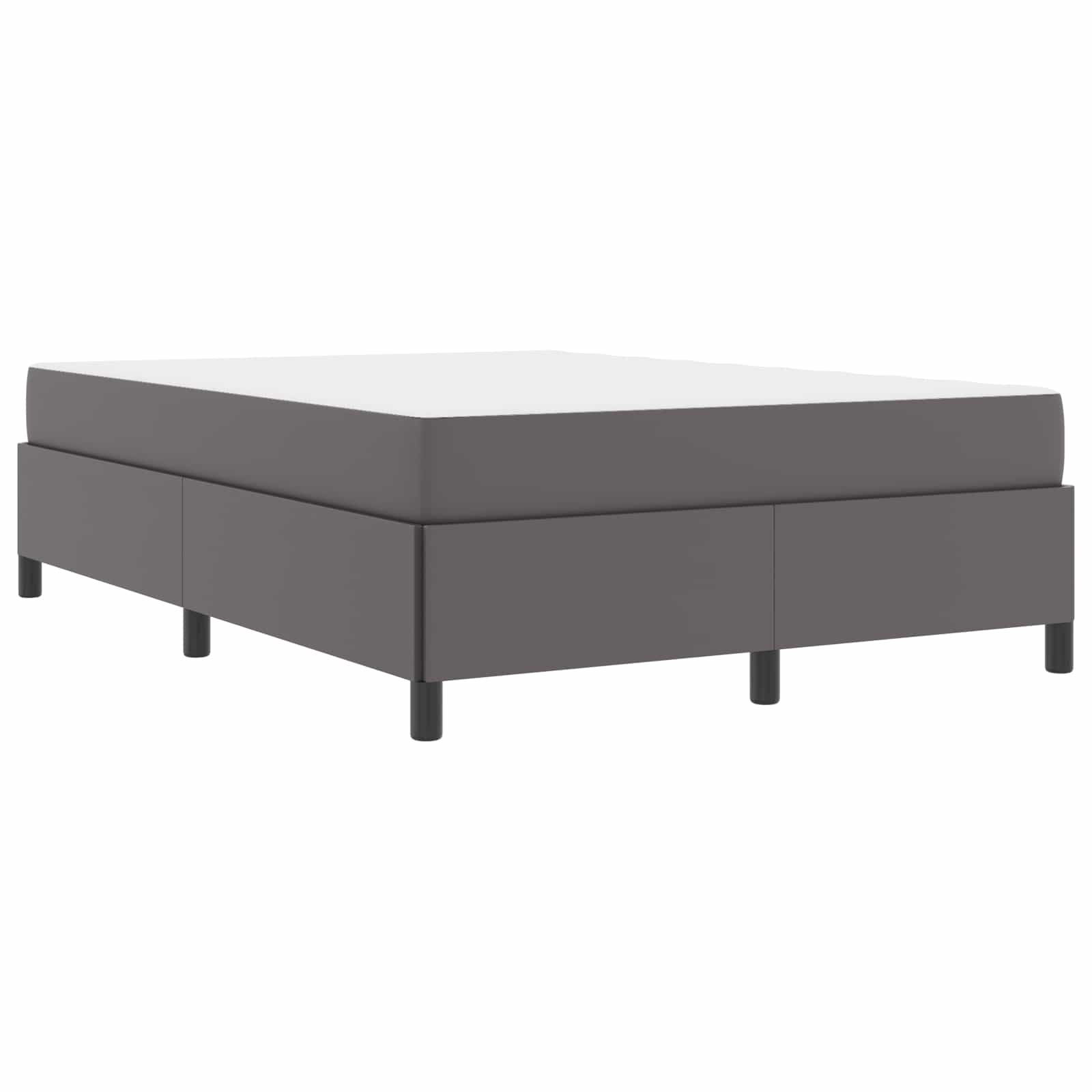 Struttura del letto con materasso Grigio 160 x 200 cm Tessuto | homemem39