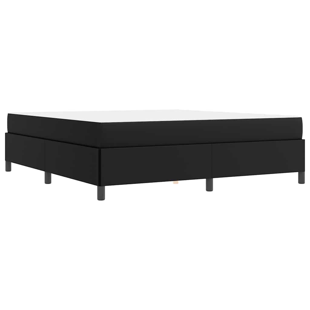 Struttura letto con materasso Nero 180 x 200 cm Pelle sintetica - homemem39