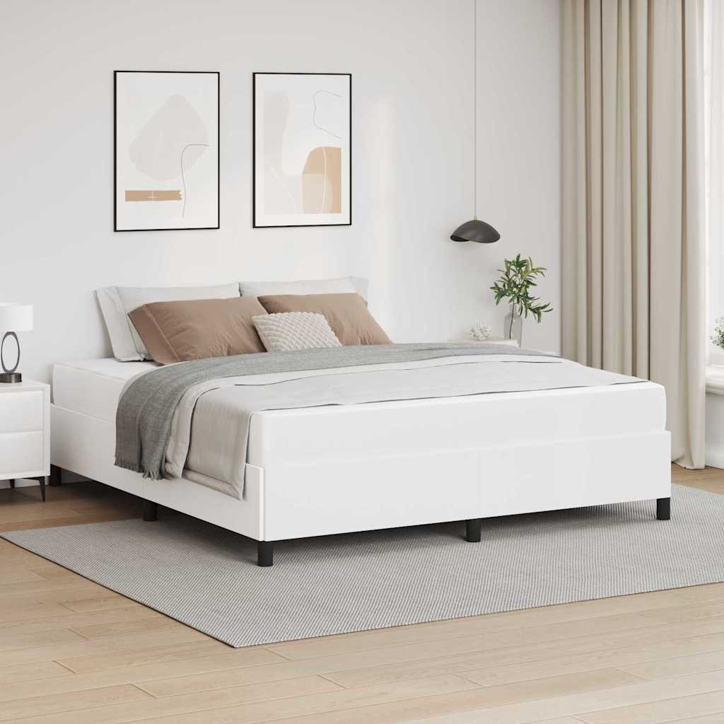 Struttura letto con materasso con materasso Bianco 180 x 200 cm - homemem39