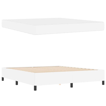 Struttura letto con materasso con materasso Bianco 180 x 200 cm - homemem39