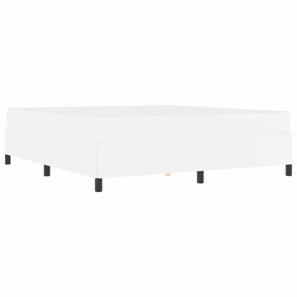 Struttura del letto con materasso Bianco 180 x 200 cm Tessuto