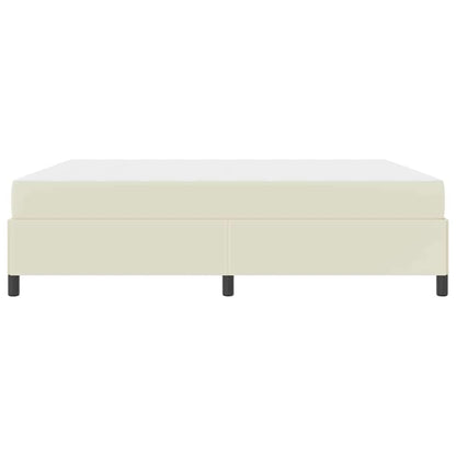 Struttura del letto con materasso Crema 180 x 200 cm Tessuto | homemem39
