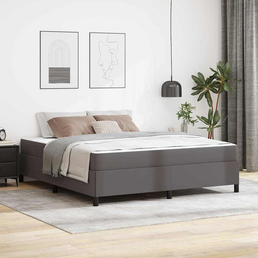 Struttura letto con materasso con materasso Grigio 180 x 200 cm - homemem39