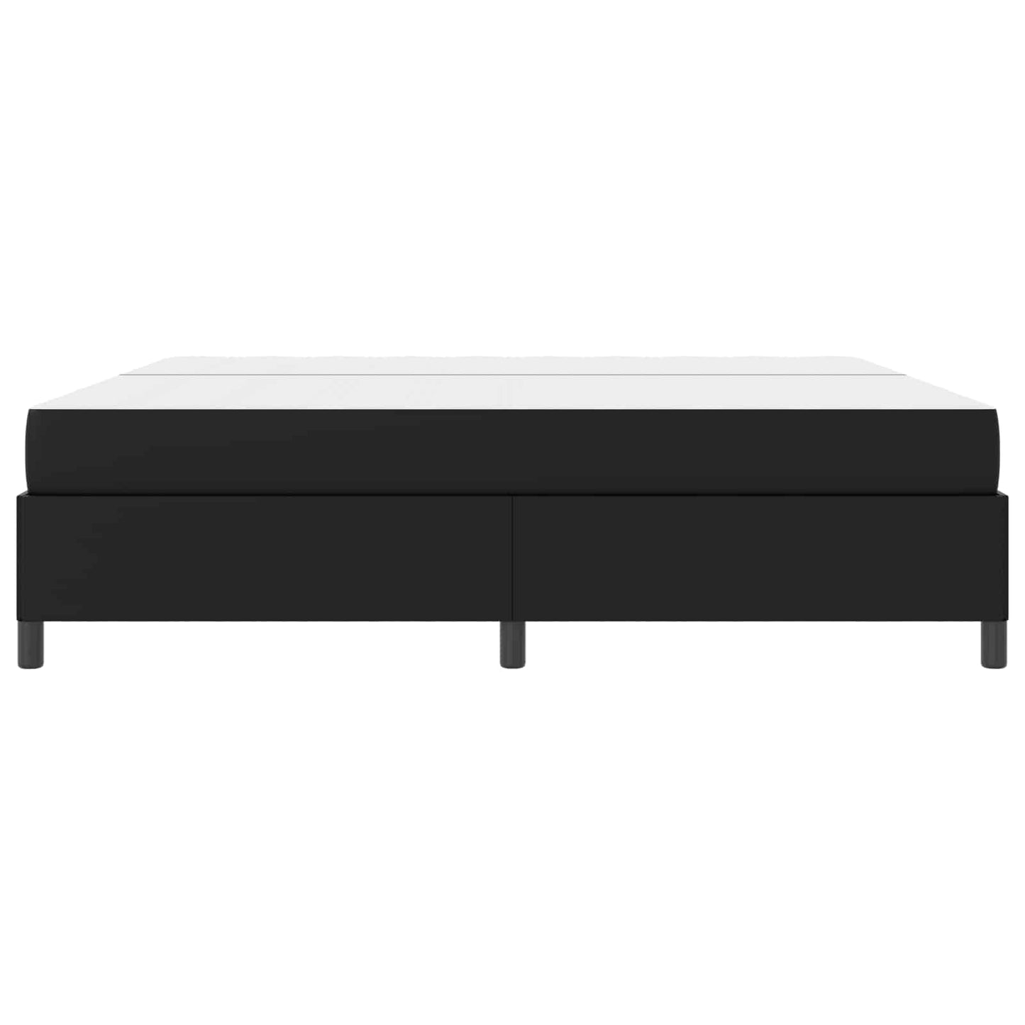 Struttura del letto con materasso Nero 200 x 200 cm Tessuto | homemem39