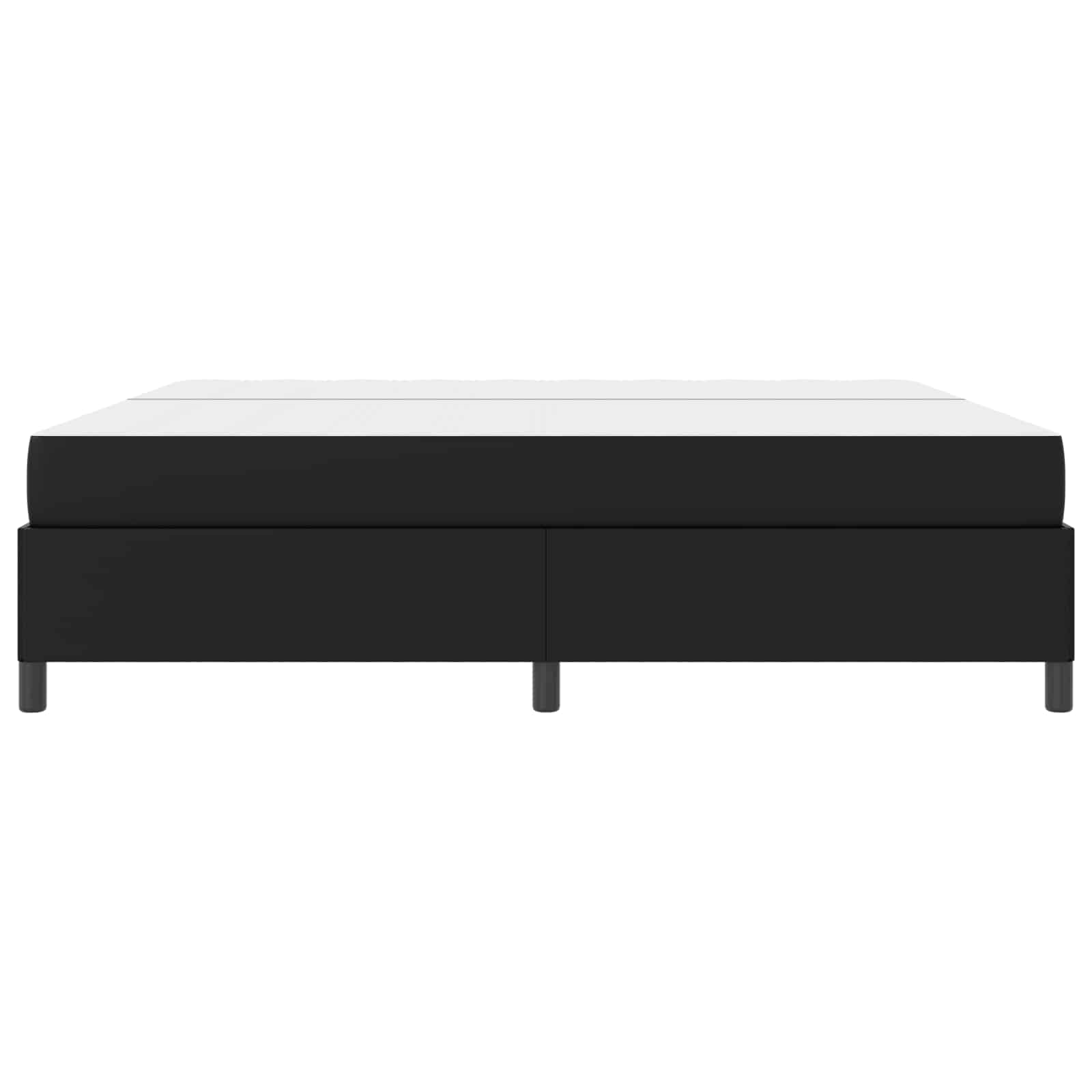 Struttura del letto con materasso Nero 200 x 200 cm Tessuto | homemem39