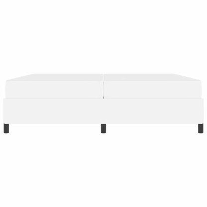 Struttura del letto con materasso Bianco 200 x 200 cm Tessuto
